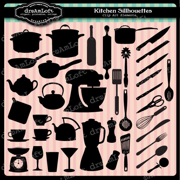 kitchen silhouette clip art - photo #2