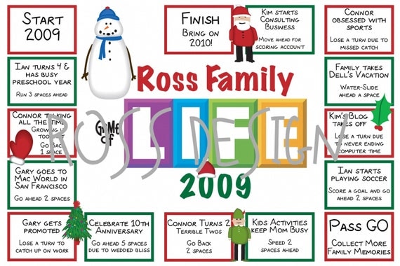 Game of Life Christmas Card Digital File