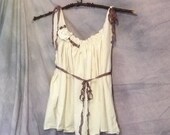 Plum Island Shirt LAST TWO Blouse Casual Handmade Custom Sizes Beach House Womens Tattered