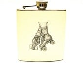 Flask - 6 oz Stainless Steel - Roller Skate Love Flask
