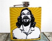 Flask - 6 oz Stainless Steel- The Dude- The Big Lebowski Flask