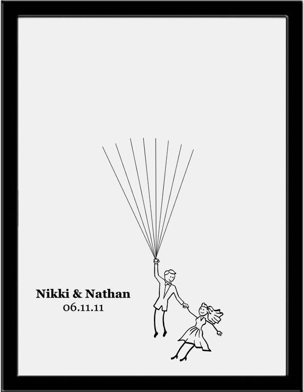 Wedding Guest Book Balloons for up to 150 Guests