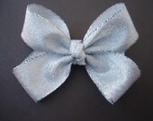 Happy New Year Silver Glitzy Bow