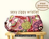 Sexy Zippy Wristlet INSTANT DOWNLOAD - PDF Sewing Pattern And Tutorial