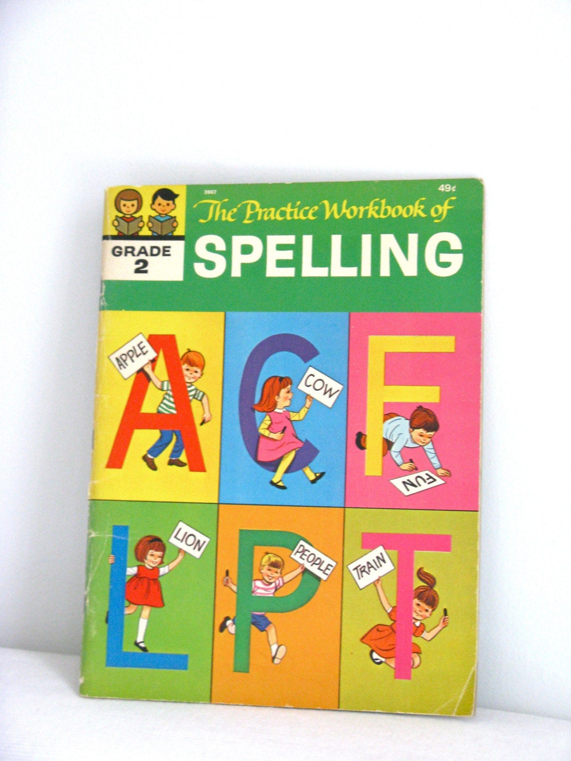 Vintage 60s children book  - The Practice Workbook of Spelling Grade 2