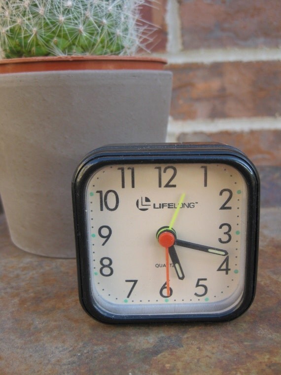 VINTAGE LIFELONG travel alarm clock by on Etsy