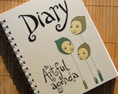 CLEARANCE Diary by An Artful Agenda- unique, hand-drawn images and lettering for each day of the year