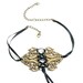 Screaming Violins - GORGEOUS GOTHIC LOLITA STEAMPUNK ANTIQUED BRASS F-HOLE FILIGREE CORSET CHOKER - GhostLove SIGNATURE DESIGN