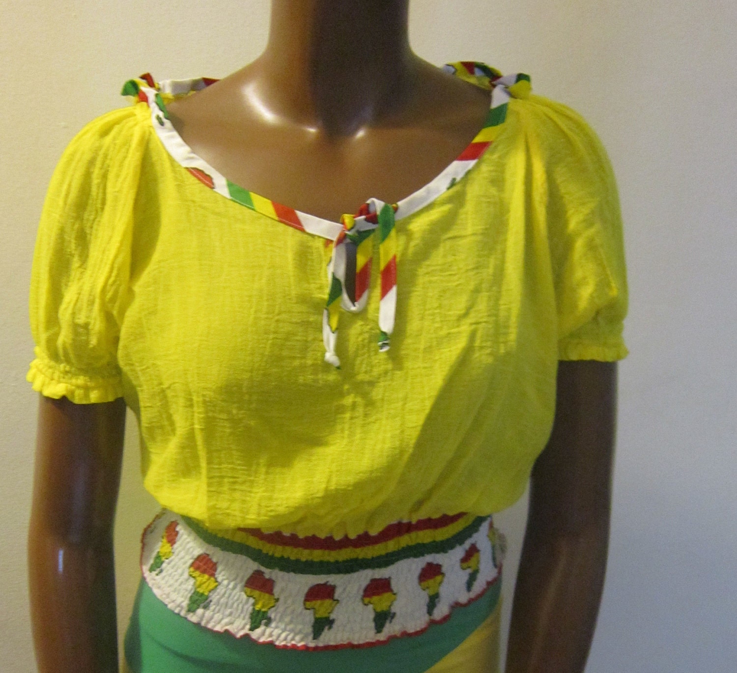 Cotton Peasant Top....Limited Sizes...Ready To Ship