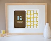 K is for Kitchen Alphabet Art Print
