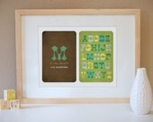 M is for Monsters Alphabet Art Print