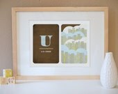 U is for Urban Alphabet Art Print