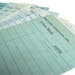 Vintage Library Check Out Cards in Blue - Lot of 15