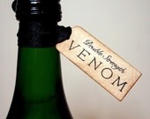 Double Strength Venom-Handmade Halloween Tags-Small-Set of 10