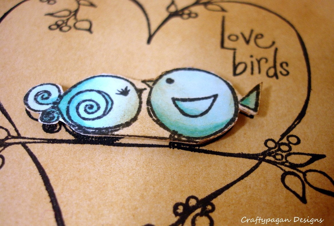 The Love Birds-Wedding Invitation and RSVP Card with Envelopes and Envelope Printing or Love Seals-Optional ribbon Wrap