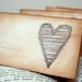 Shabby Chic Heart Place Cards SET of 50-Vintage Style-Name Printing Available-As Featured On The Front Page of ETSY