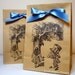 Alice in Wonderland Kraft Favor and Treat Party Bags SET of 65-Double Sided Design-Ribbon Choice Available
