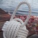 Nautical Decor - Cotton Nautical Doorstop - with Handle - under 40 gift for her, for him, wedding gift, anniversary gift or birthday gift