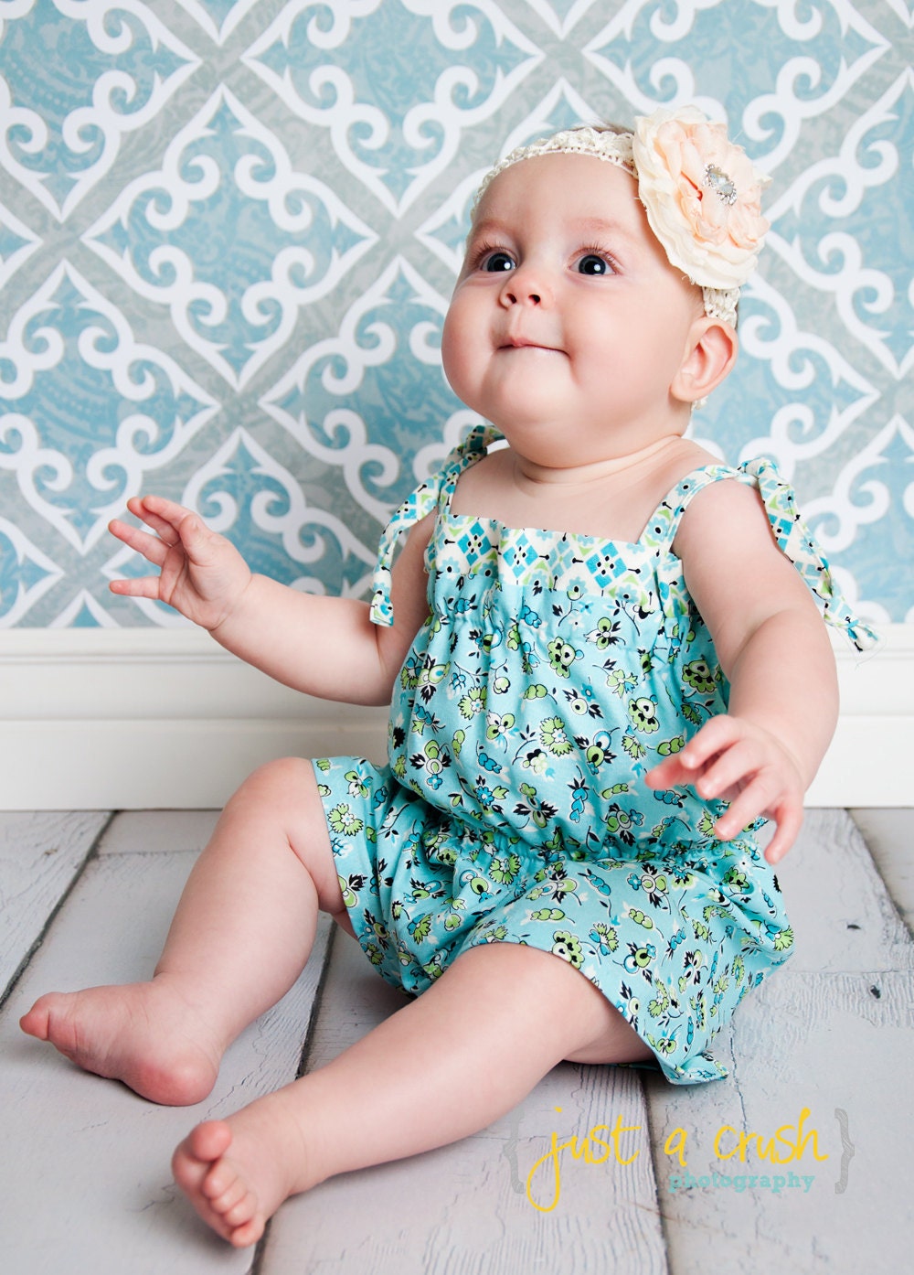 PillowCase Romper Pattern, Baby Romper Pattern, PDF sewing patterns, Girls Romper Sewing Patterns, Easy Cute Pattern 3m-5t "Bailey Romper"