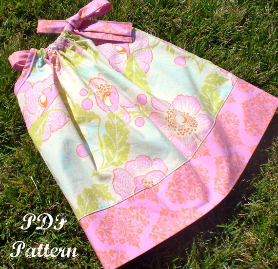 Girls Dress Pattern PDF Sewing Pattern, Pillowcase Dress, Dress Pattern, Baby, Toddler...The Kaylee Dress 12m-8
