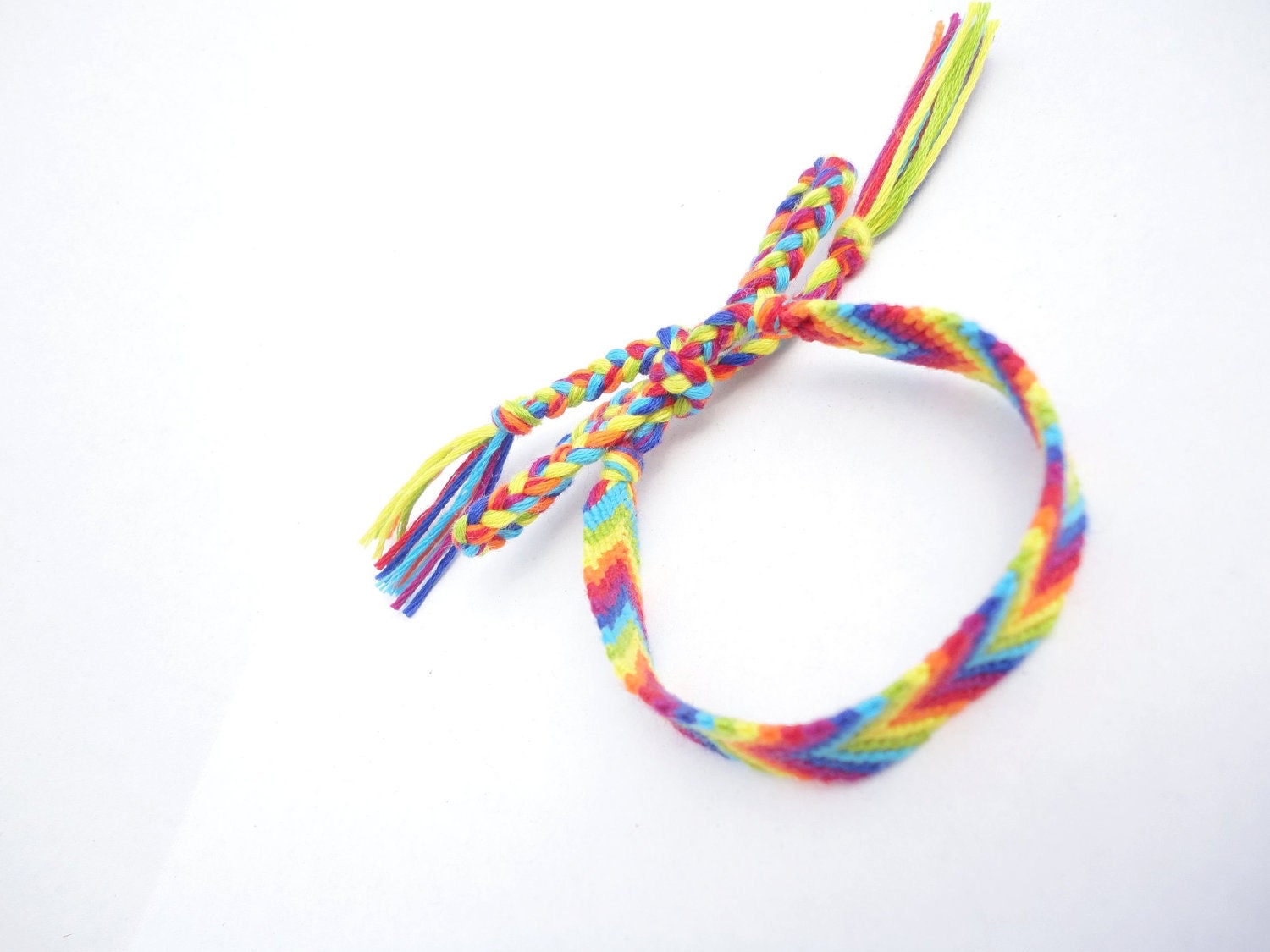 Rainbow Friendship Bracelet (ready to ship)