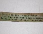 Leather Bookmark - Hand cut, stamped, dyed, and sealed