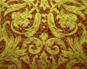 FREE SHIPPING Etsy Michael Miller CM3477 Red Embellish Cotton with Metallic 1 Yard Cut