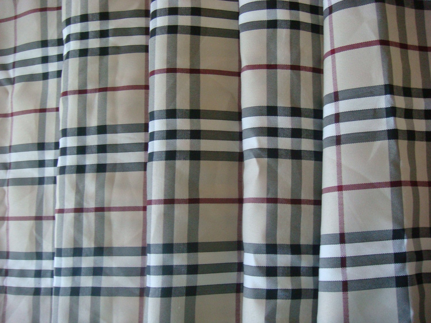 Burberry-Style Plaid Fabric by AlorasAdorables on Etsy
