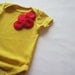 red flower bud baby bodysuit 3-6 month SALE