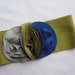 Baby Girl Headband, Wide Moss Band, Royal Moss And Grey Buds, Photography Prop