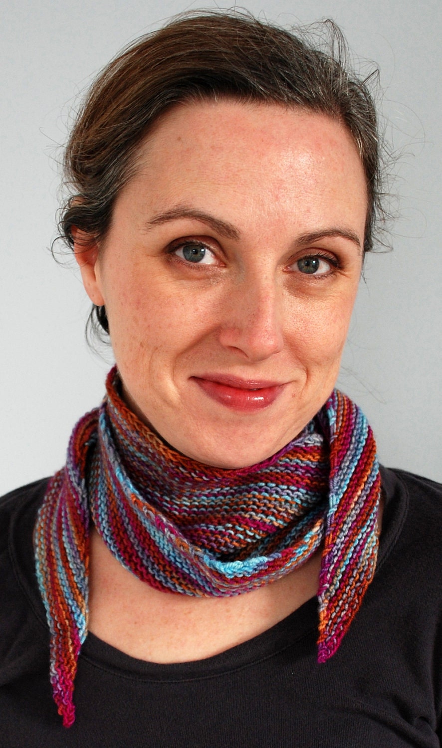 In the Shallows Plain Shawlette in Flower Power
