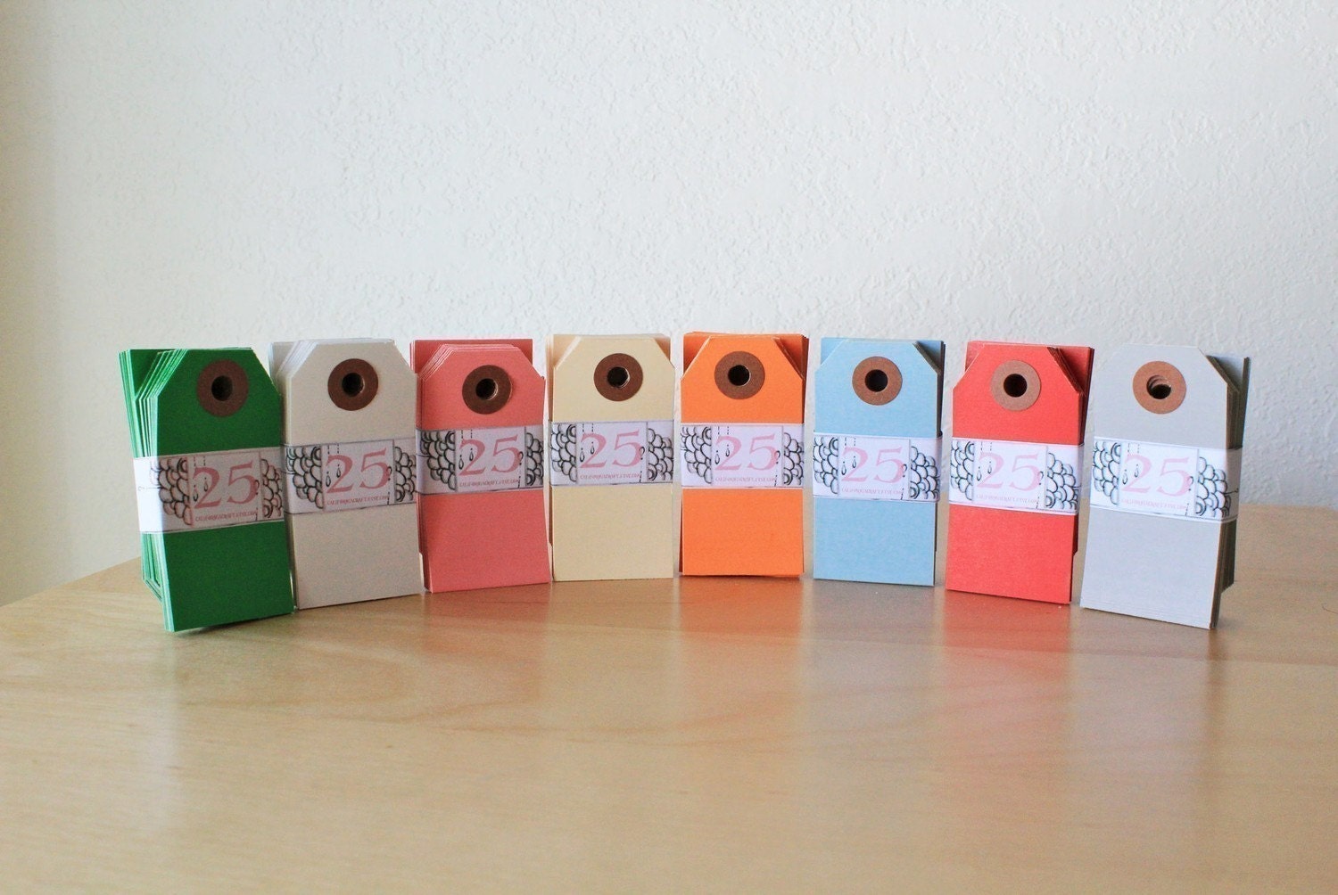 Blank Gift Tags - Mini - set of 25 in the color of your choice