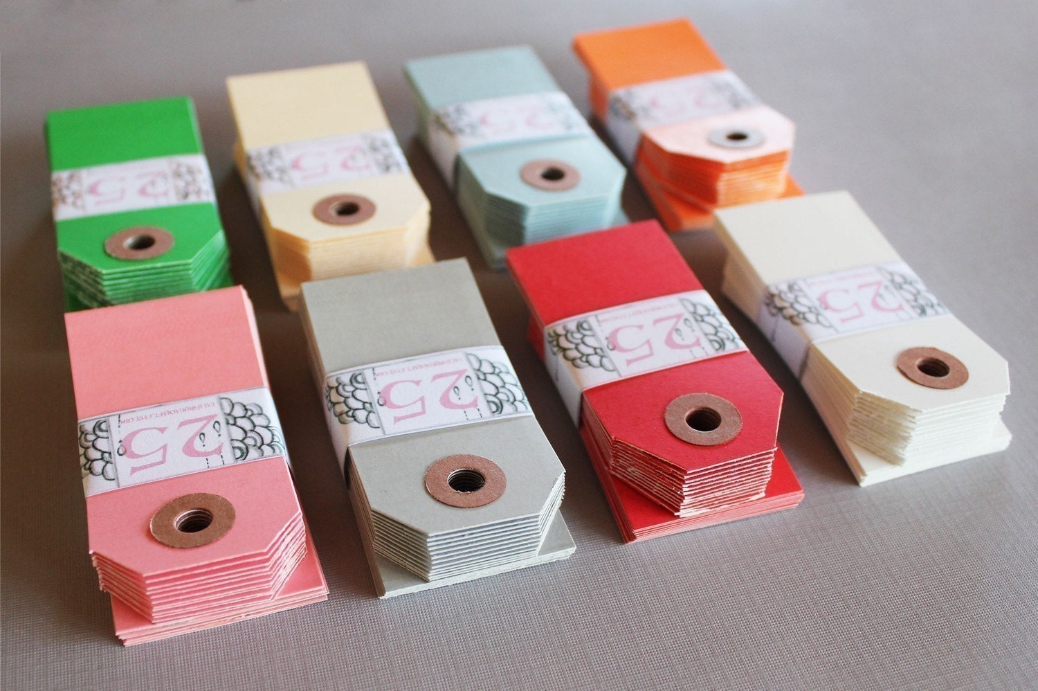 Blank Gift Tags - Mini - set of 25 in the color of your choice