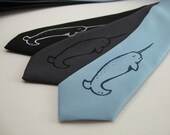 Narwhal Skinny Tie
