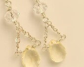 divine pale swinging citrine earrings // november birthstone // bridal jewelry