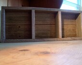Rustic Three Opening Shadowbox Frame Made from Reclaimed Fencewood