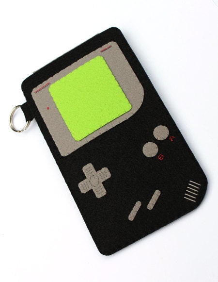 SALE - Gameboy (black) iPhone/iTouch/cellphone Felt Case