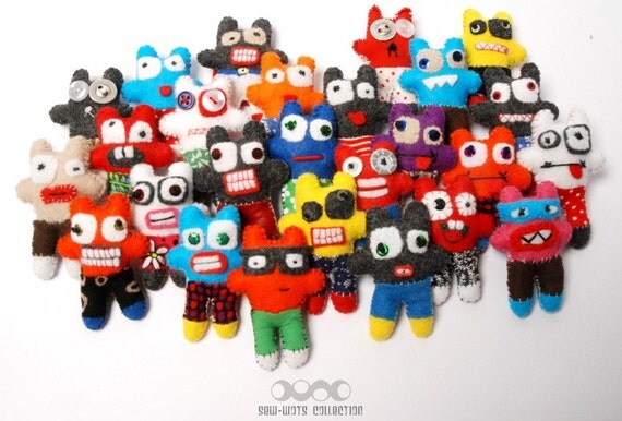 limited edition monster from the sew-wots collection