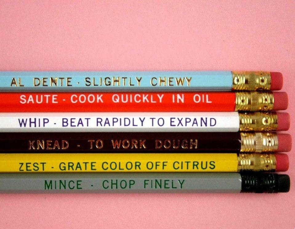 Chef's pencil set