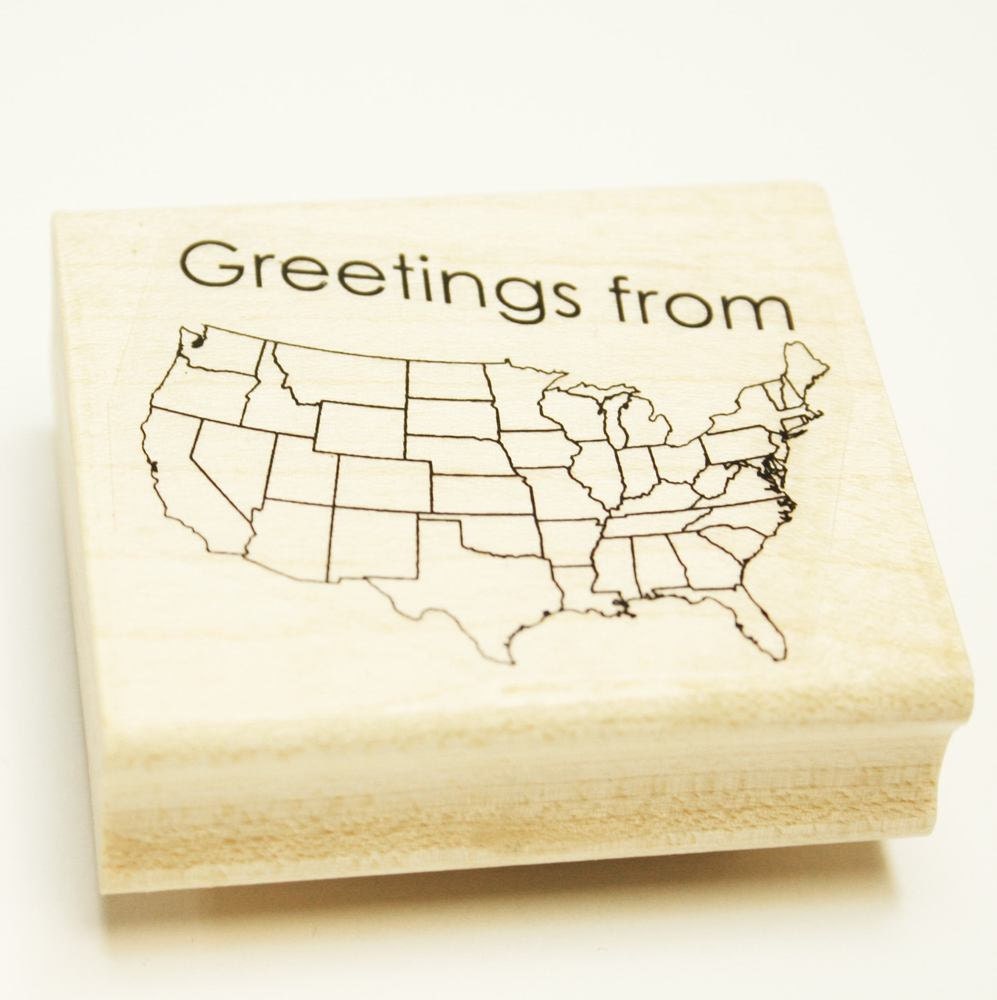 Greetings from rubber stamp