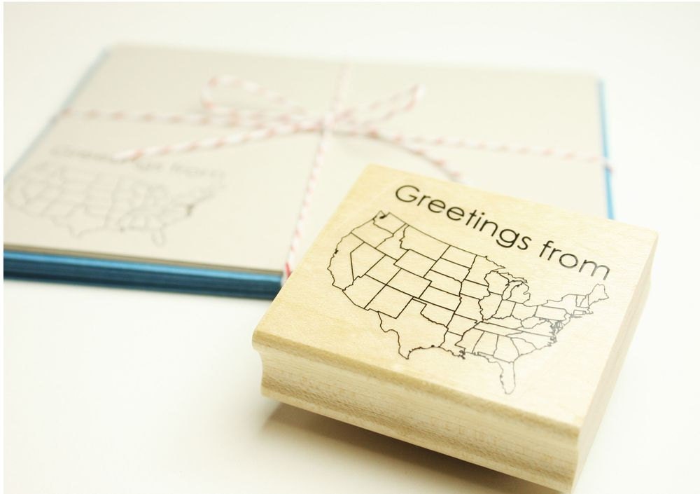Greetings from rubber stamp