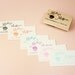 Hand lettered custom business card