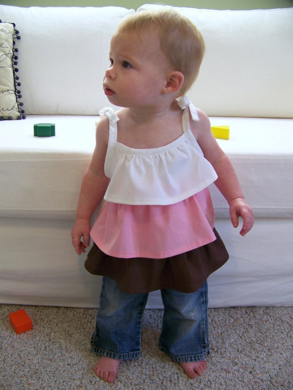The Hopscotch Top, 4 styles included - Sewing Pattern, PDF Tutorial (sizes 3-6m, 6-12m, 12-18m, 18m-2t, 3t-4t, Girls 5-6, 7-8, 10-12)