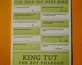 Houston 2011 Baby 'Year You Were Born' Letterpress Card
