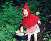 Little Red Riding Hood Pinafore and Capelet Set
