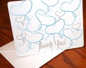 Set of 10 whimsical Thank you Notes Perfect for wedding or everyday