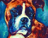 Pouty Boxer - Original Acrylic Painting