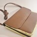 Vintage 70s Thin Brown Purse. Sleek Handbag.