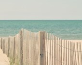 Beach photography - A Lovely Balance 5x7 print - pale blue landscape nature photography summer decor