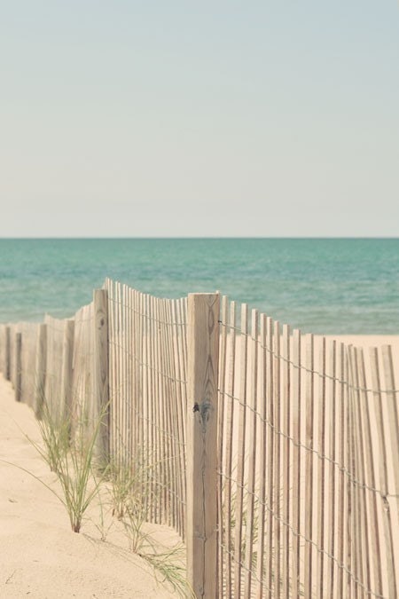 Beach Photography "A Lovely Balance" 8x12  serene calm beach photo quiet blue pastel ocean print